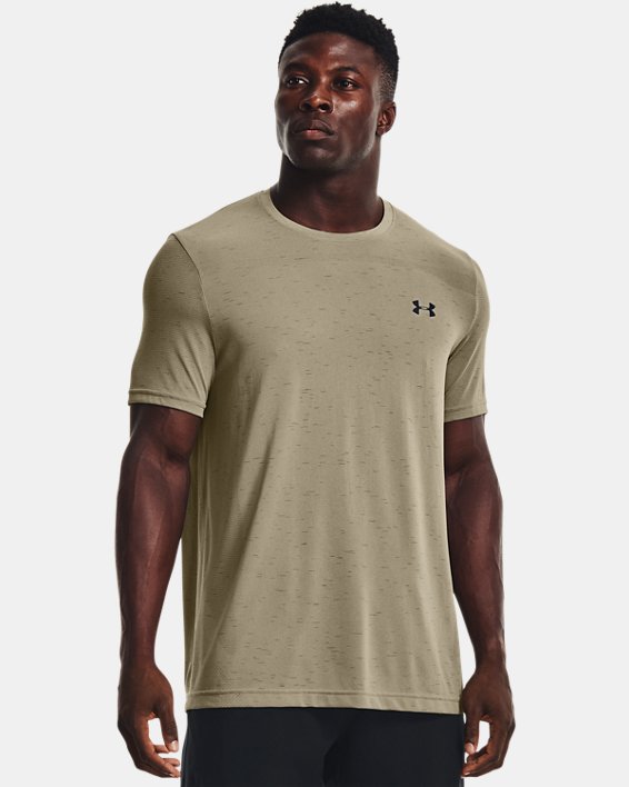 Men's UA Seamless Short Sleeve, Gray, pdpMainDesktop image number 0